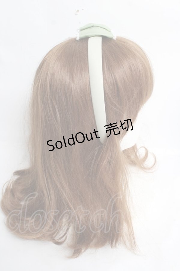 画像3: Chalmiere / グログランリボンカチューシャ F グリーン Y-26-03-12-046-LO-AC-SZ-ZS (3)