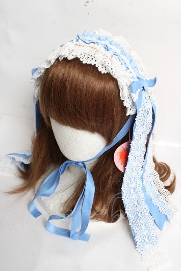 画像1: BABY, THE STARS SHINE BRIGHT / Elegant Rococoヘッドドレス  サックス Y-26-03-12-047-BA-AC-SZ-ZS (1)