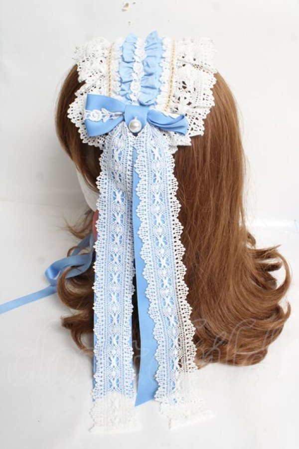 画像2: BABY, THE STARS SHINE BRIGHT / Elegant Rococoヘッドドレス  サックス Y-26-03-12-047-BA-AC-SZ-ZS (2)