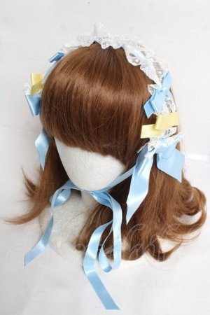 画像: BABY, THE STARS SHINE BRIGHT / Eternal Ribbon Featheryヘッドドレス  サックス Y-26-03-12-049-BA-AC-SZ-ZY