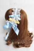 画像2: BABY, THE STARS SHINE BRIGHT / Eternal Ribbon Featheryヘッドドレス  サックス Y-26-03-12-049-BA-AC-SZ-ZS (2)