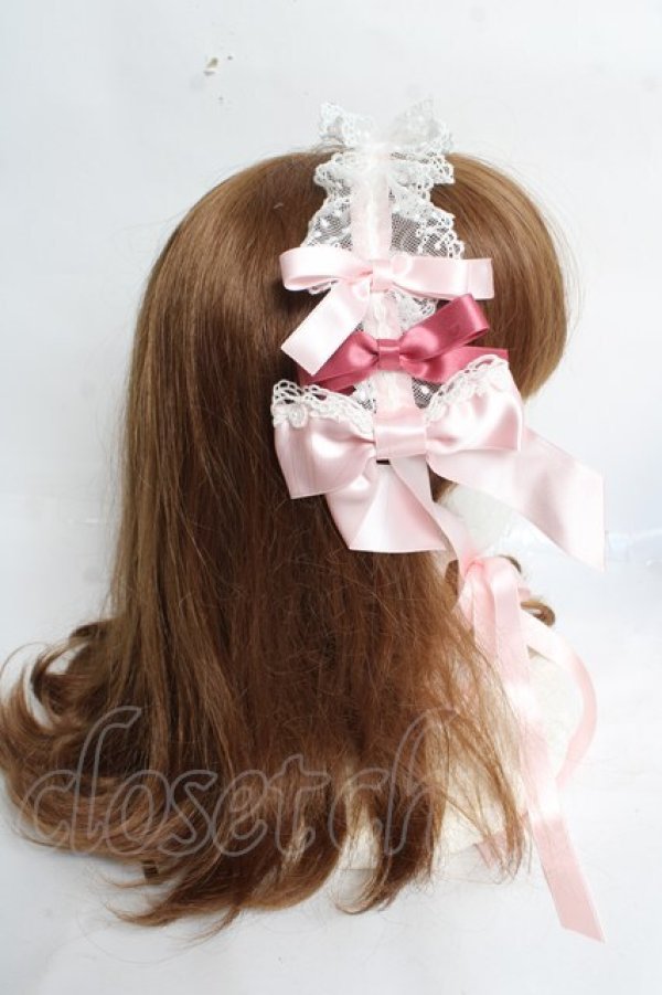 画像3: BABY, THE STARS SHINE BRIGHT / Eternal Ribbon Featheryヘッドドレス  ピンク Y-26-03-12-050-BA-AC-SZ-ZS (3)