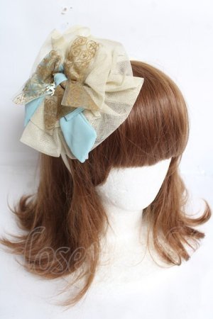 画像: metamorphose / Fantasy parade円形チュールフリルカチューシャ  サックス Y-26-03-12-051-ME-AC-SZ-ZY