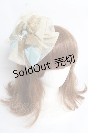 画像: metamorphose / Fantasy parade円形チュールフリルカチューシャ  サックス Y-26-03-12-051-ME-AC-SZ-ZS