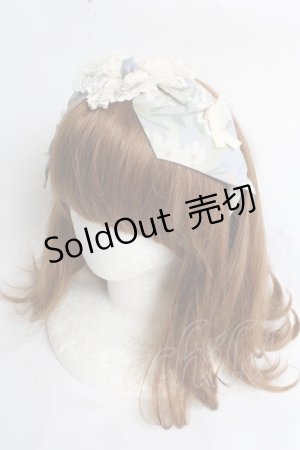 画像: Hoshibako Works / ルーセントガーデン リボンレースカチューム  サックス×フラワー Y-26-03-12-053-LO-AC-SZ-ZS