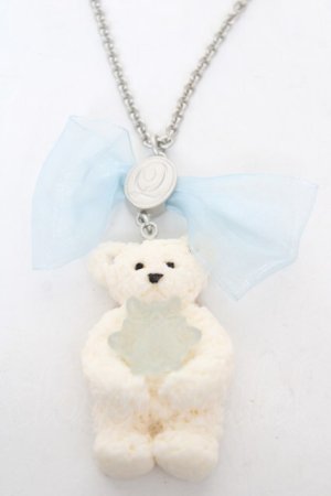 画像: Q-pot. / ポーラーベアーホワイトチョコレートクッキーネックレス  ホワイトチョコレート Y-26-03-12-008-QP-AC-SZ-ZY