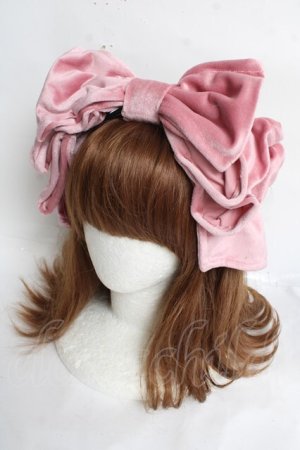 画像: Hoshibako Works / お人形風ラッピングリボンカチューシャ  ピンク Y-26-03-12-057-LO-AC-SZ-ZY