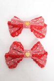 画像1: Angelic Pretty / ときめきリボンクリップSet  赤 Y-26-03-12-025-AP-AC-SZ-ZS (1)