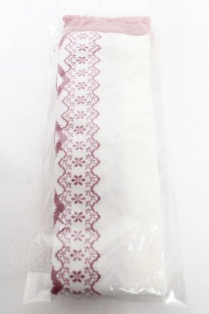 画像: axes femme kawaii / レースアップ柄オーバーニー  ピンク Y-26-03-12-028-AX-ZA-SZ-ZY