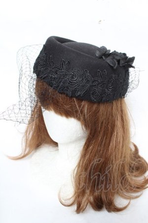 画像: MorunxMuunaStoik / カクテルハット  黒 Y-26-03-12-037-EL-AC-SZ-ZY