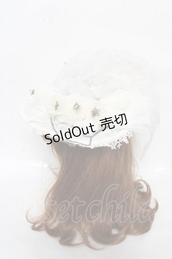 画像2: Hoshibako Works / サマーウィッチハット  ホワイト Y-26-03-12-038-LO-AC-SZ-ZY (2)