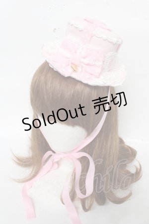 画像: Angelic Pretty / Airy Heart プレゼントリボンミニハット  ピンク Y-26-03-12-039-AP-AC-SZ-ZS