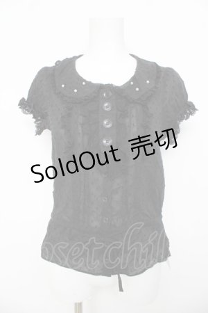 画像: Angelic Pretty / フェアリーエアリーブラウス  黒 Y-26-03-13-001-AP-BL-SZ-ZY