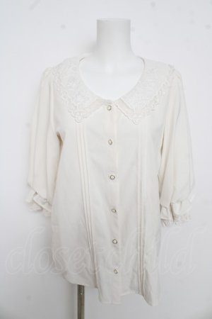 画像: axes femme POETIQUE / レース襟ブラウス M オフ Y-26-03-13-005-AX-BL-SZ-ZY