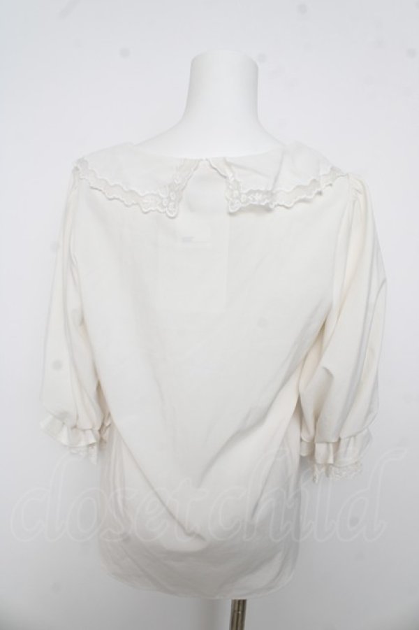 画像2: axes femme POETIQUE / レース襟ブラウス M オフ Y-26-03-13-005-AX-BL-SZ-ZY (2)