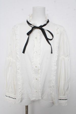 画像: Eri Aino's collaboration / シャーロットの水曜日ブラウス 3L 白 Y-26-03-13-056-LO-BL-SZ-ZY
