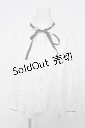 画像: Eri Aino's collaboration / シャーロットの水曜日ブラウス 3L 白 Y-26-03-13-056-LO-BL-SZ-ZY