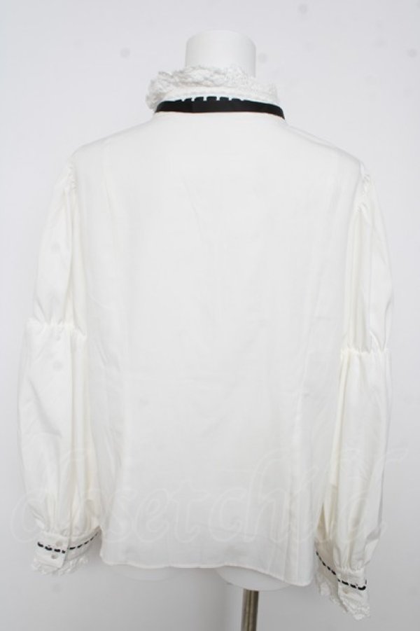画像2: Eri Aino's collaboration / シャーロットの水曜日ブラウス 3L 白 Y-26-03-13-056-LO-BL-SZ-ZY (2)