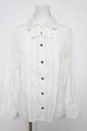 画像: Kurumi Collaboration / ノエル・ド・メモワール ブラウス LL 中白 Y-26-03-13-057-LO-BL-SZ-ZY