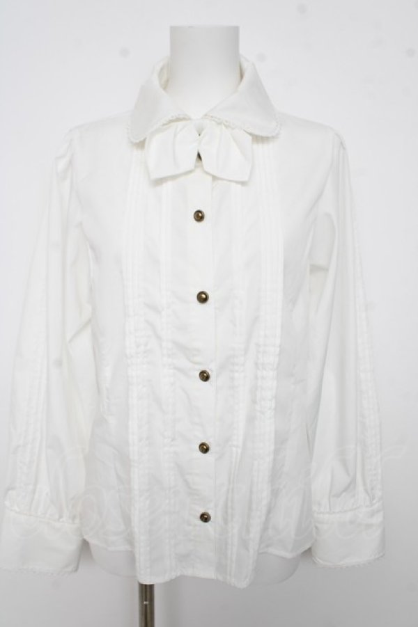 画像1: Kurumi Collaboration / ノエル・ド・メモワール ブラウス LL 中白 Y-26-03-13-057-LO-BL-SZ-ZY (1)