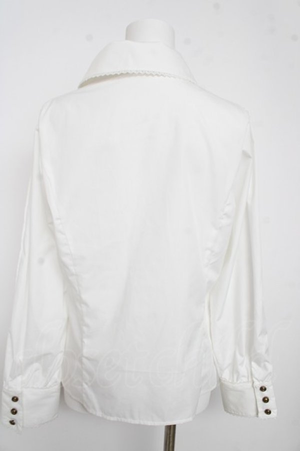 画像2: Kurumi Collaboration / ノエル・ド・メモワール ブラウス LL 中白 Y-26-03-13-057-LO-BL-SZ-ZY (2)