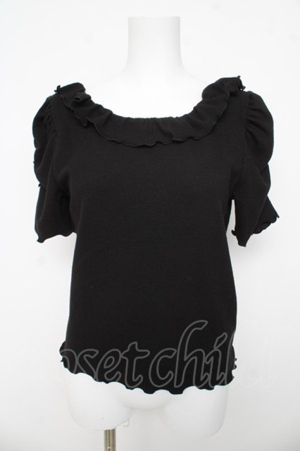 画像1: Ank Rouge / バックリボントップス M 黒 Y-26-03-13-059-CA-TO-SZ-ZY (1)