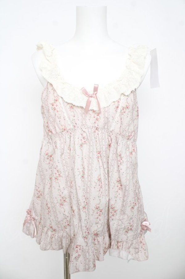 画像1: Kurumi Collaboration / Fairy's Bouquet ヴィンテージローズシリーズベビードール L 淡桃 Y-26-03-13-060-LO-TO-SZ-ZY (1)