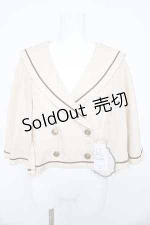 画像: Kurumi Collaboration / TT*KRMセーラーケープ L 中薄橙 Y-26-03-13-061-LO-JA-SZ-ZY