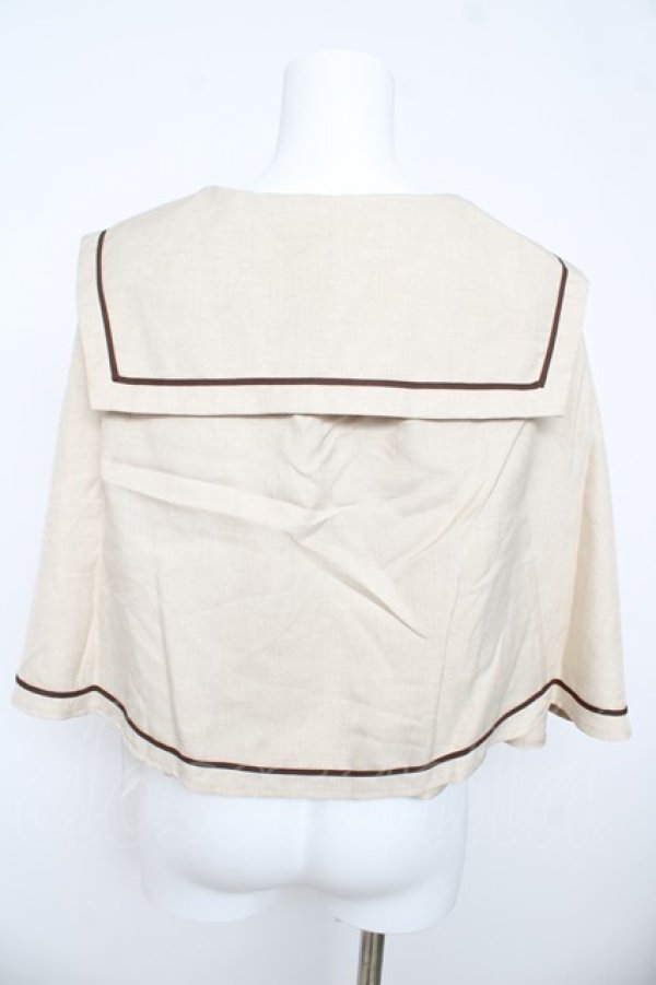 画像2: Kurumi Collaboration / TT*KRMセーラーケープ L 中薄橙 Y-26-03-13-061-LO-JA-SZ-ZY (2)