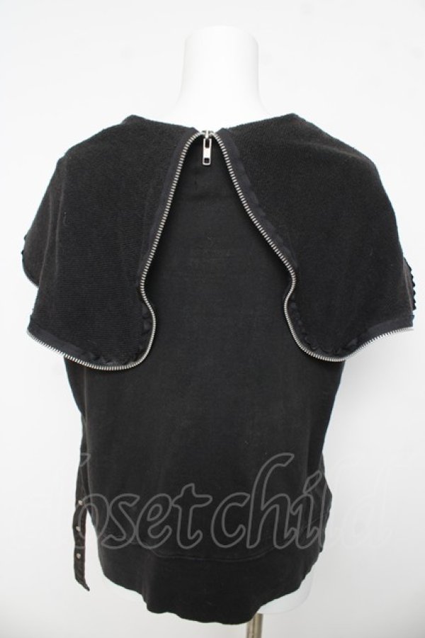 画像4: h.ANARCHY / 蜘蛛ptノースリーブパーカー  黒/赤 Y-26-03-13-062-HN-TO-SZ-ZY (4)