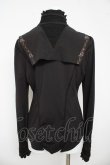 画像2: Ozz oneste / 薔薇刺繍立ち襟ブラウス  黒 Y-26-03-13-063-OO-BL-SZ-ZY (2)