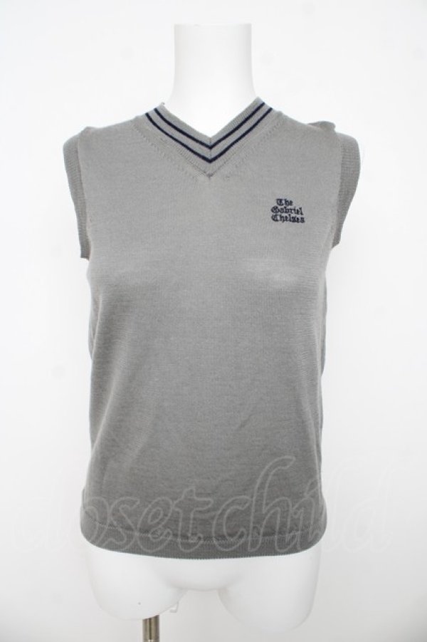 画像1: THE GABRIEL CHELSEA / 胸元刺繍シャツ  グレー Y-26-03-13-065-PU-BL-SZ-ZY (1)