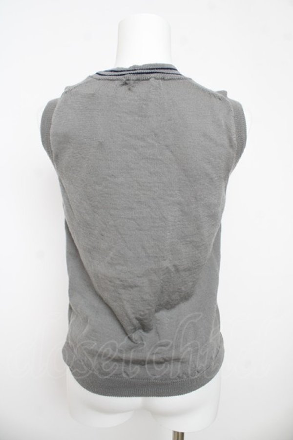 画像2: THE GABRIEL CHELSEA / 胸元刺繍シャツ  グレー Y-26-03-13-065-PU-BL-SZ-ZY (2)