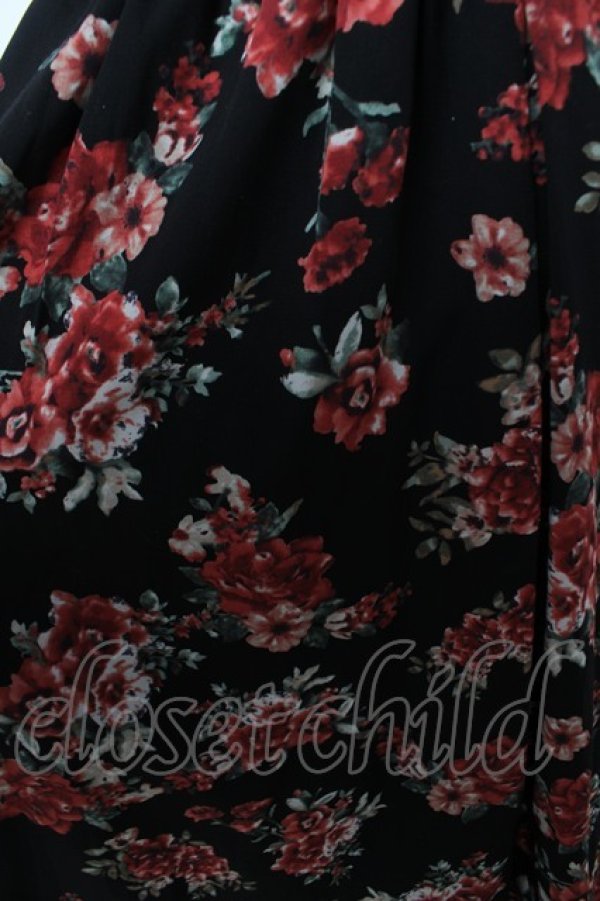 画像3: axes femme / クラシック花柄ジャンスカ M 黒 Y-26-03-13-070-AX-OP-SZ-ZY (3)