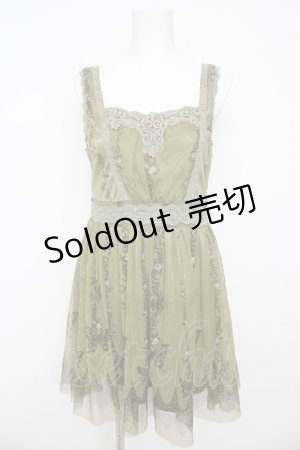 画像: axes femme / 蝶柄ワンピース M グリーン Y-26-03-13-072-AX-OP-SZ-ZY