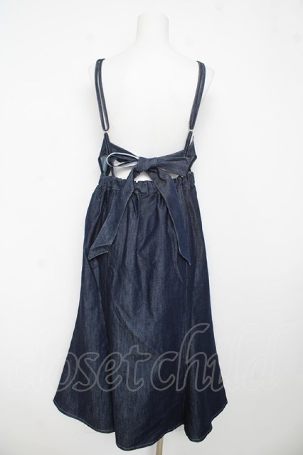 画像2: axes femme / バックリボンキャミワンピース F インディゴ Y-26-03-13-075-AX-OP-SZ-ZY (2)