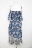 画像2: axes femme / フラワーシャワープリントワンピース M 紺 Y-26-03-13-076-AX-OP-SZ-ZY (2)