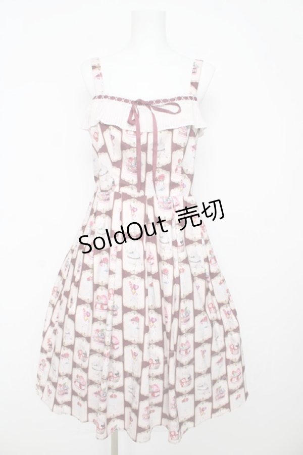 画像1: axes femme POETIQUE / ボンボンシュクレキャミワンピース M ワイン Y-26-03-13-082-AX-OP-SZ-ZY (1)