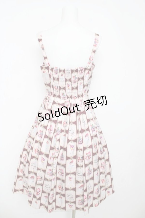 画像2: axes femme POETIQUE / ボンボンシュクレキャミワンピース M ワイン Y-26-03-13-082-AX-OP-SZ-ZY (2)