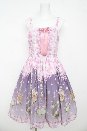 画像: axes femme kawaii / ブルーミングガーデンジャンパースカート M ピンク Y-26-03-13-083-AX-OP-SZ-ZY