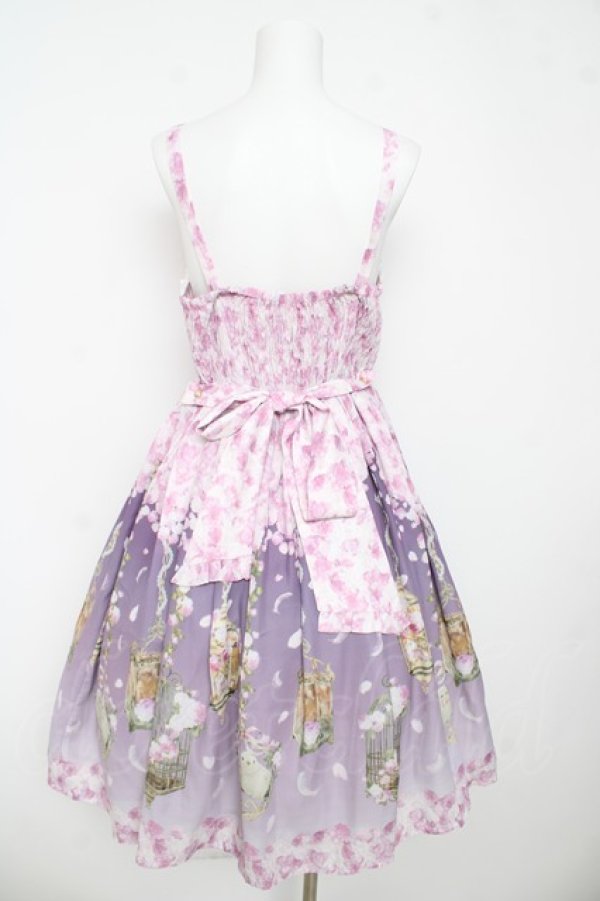 画像2: axes femme kawaii / ブルーミングガーデンジャンパースカート M ピンク Y-26-03-13-083-AX-OP-SZ-ZY (2)