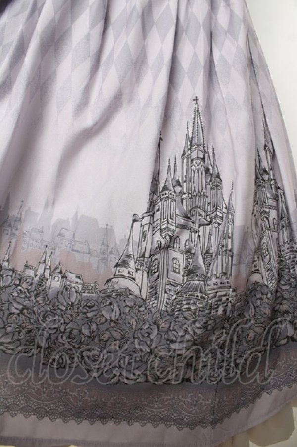 画像3: axes femme kawaii / ローズキャッスル柄ワンピース M ラベンダー Y-26-03-13-085-AX-OP-SZ-ZY (3)