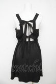 画像2: axes femme kawaii / バックリボンジャンパースカート M 黒 Y-26-03-13-088-AX-OP-SZ-ZY (2)