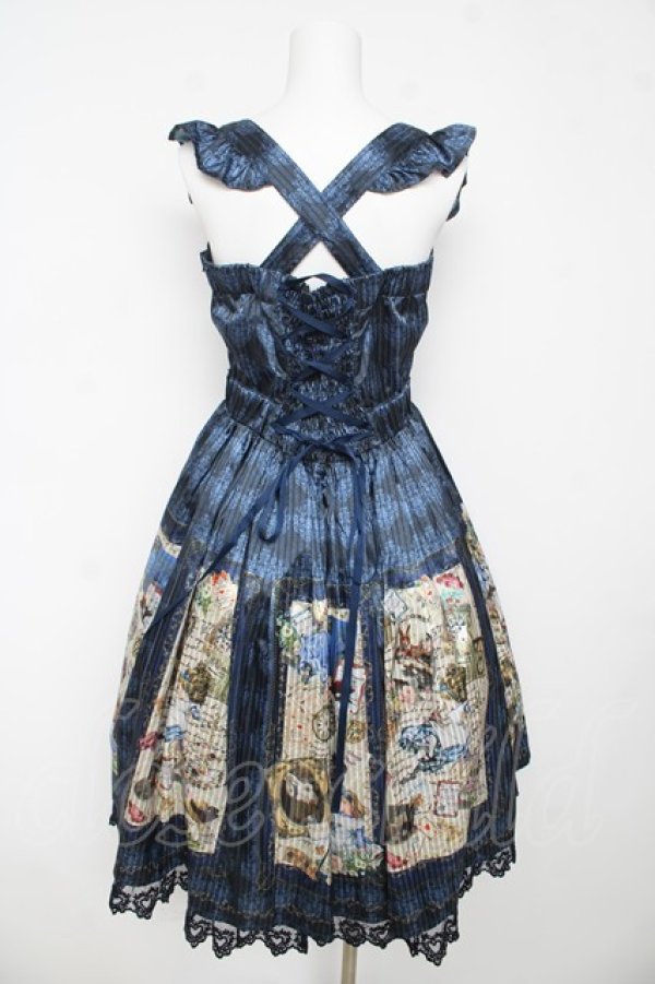 画像2: axes femme kawaii / ヘイメルアリスフレームワンピース M 紺 Y-26-03-13-089-AX-OP-SZ-ZY (2)