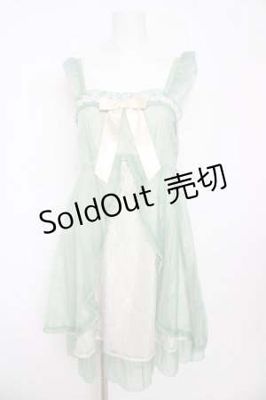 画像: axes femme kawaii / レーシージャンパースカート M ミント Y-26-03-13-090-AX-OP-SZ-ZY