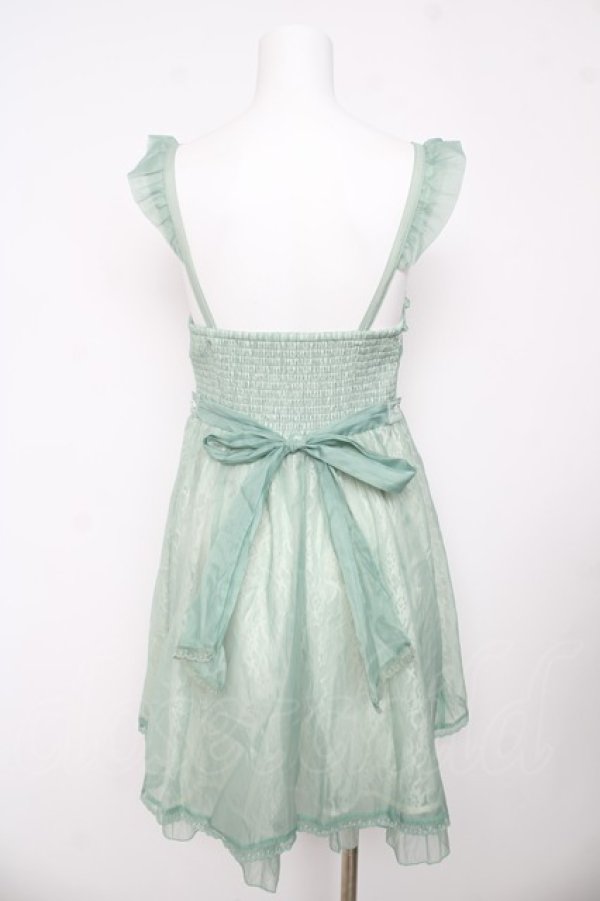 画像2: axes femme kawaii / レーシージャンパースカート M ミント Y-26-03-13-090-AX-OP-SZ-ZY (2)