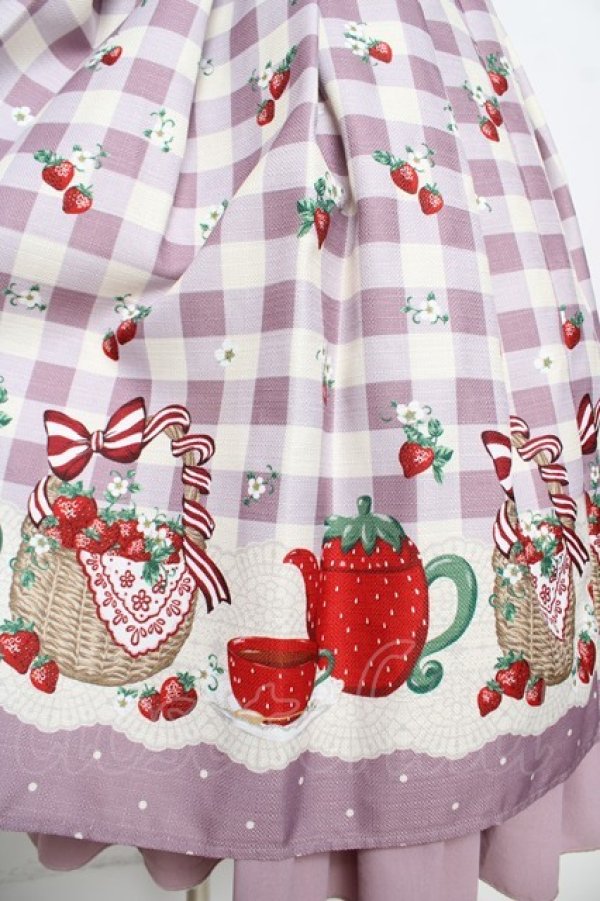 画像3: axes femme kawaii / ベリーズピクニックジャンスカ M ラベンダー Y-26-03-13-092-AX-OP-SZ-ZY (3)