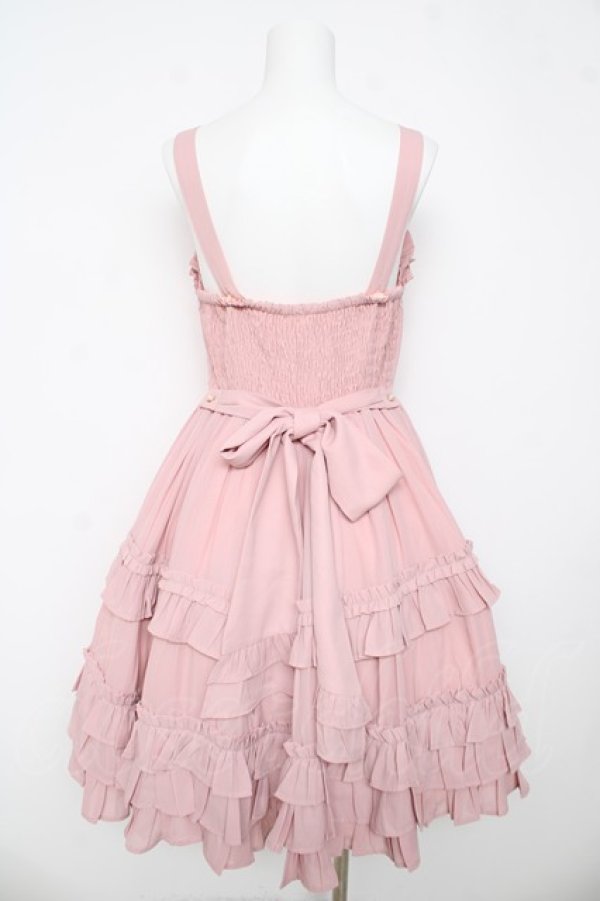 画像2: Chalmiere / レースアップフリルジャンスカ M ピンク Y-26-03-13-093-LO-OP-SZ-ZY (2)