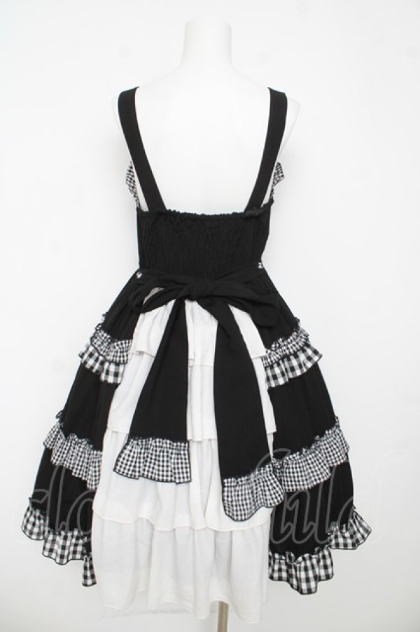 画像2: axes femme kawaii / カントリーチェックジャンスカ M 黒 Y-26-03-13-094-AX-OP-SZ-ZY (2)