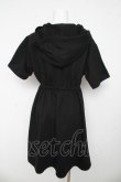 画像2: axes femme / カットアウトパーカーワンピース F 黒 Y-26-03-13-097-AX-OP-SZ-ZY (2)